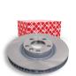 Preview: Internally ventilated, coated brake disc, front axle, left, Ø 360.0 x 36 mm (44083), PORSCHE VW